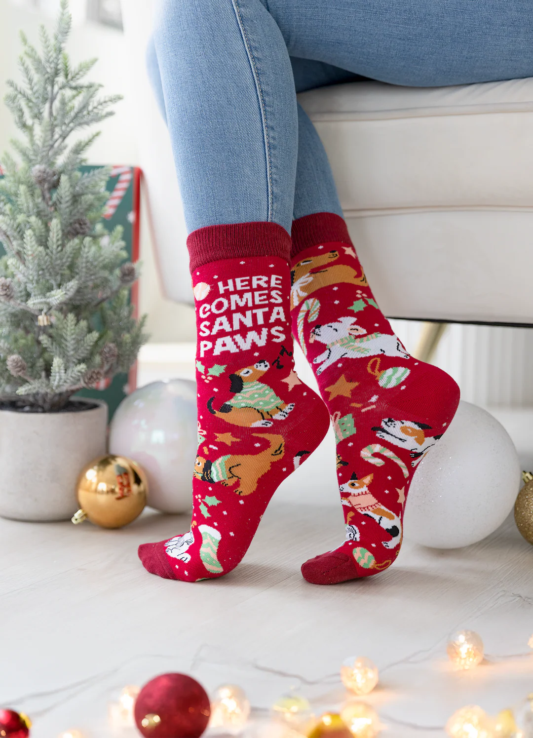 SANTA PAWS SOCKS