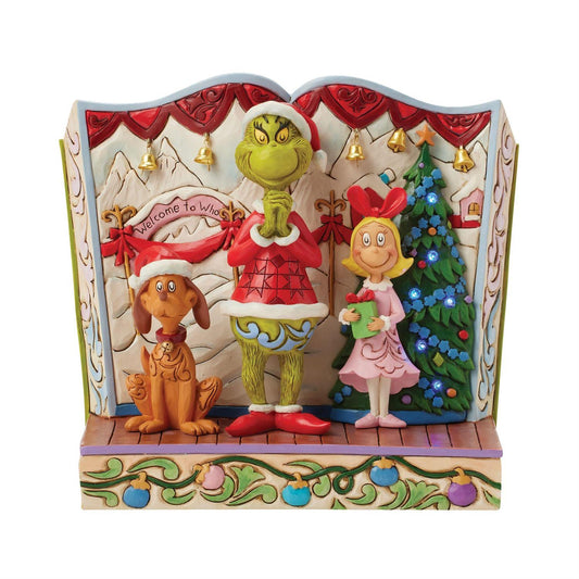 Grinch with Max and Cindy Figurine