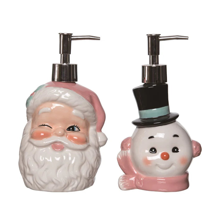DOLAMITE PINK RETRO HOLIDAY SOAP DISPENSER 2 ASSORTED (Sold Individually)
