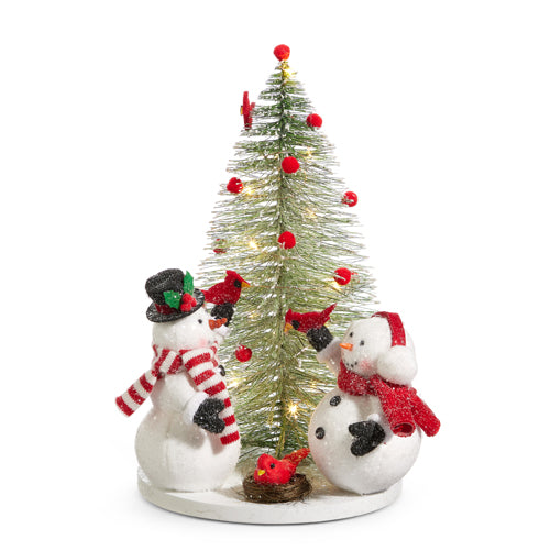 12.75 Lighted Snowman Tree