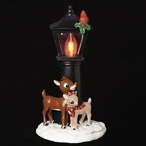 7"H RUDOLPH & CLARICE LAMP
POST; NIGHT LIGHT; SWIVEL PLUG by Roman #131642