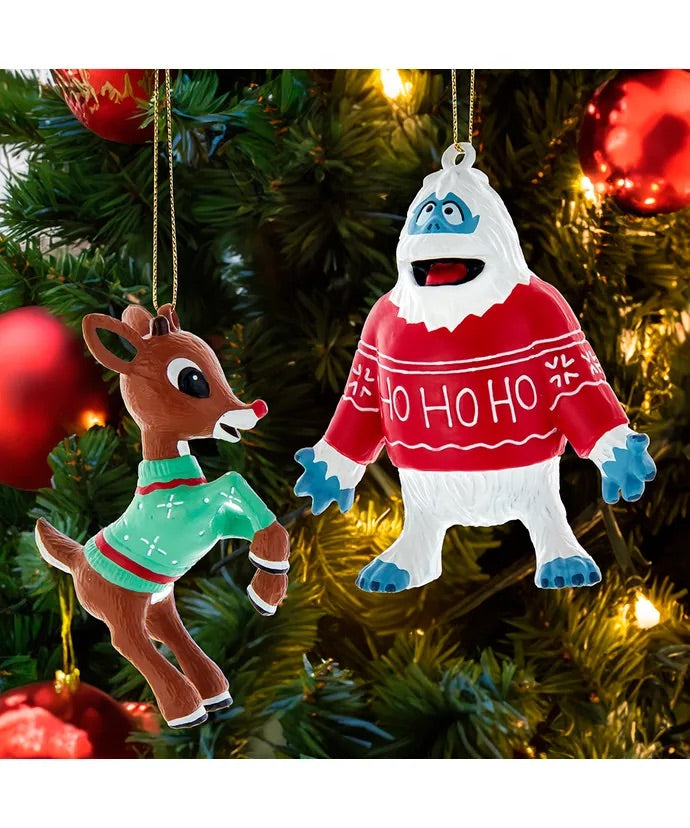 Rudolph The Red Nose Reindeer® Bumble and Rudolph Ugly Sweater Ornaments, 2 Assorted, Sold Individually