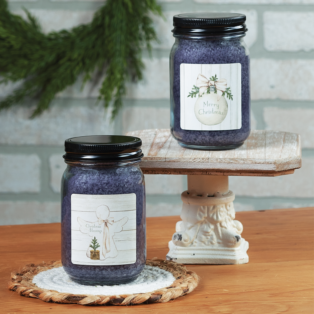 Crossroads Sugar Plum Candle, 12 Ounce Mason Jar, 2 Styles, sold individually