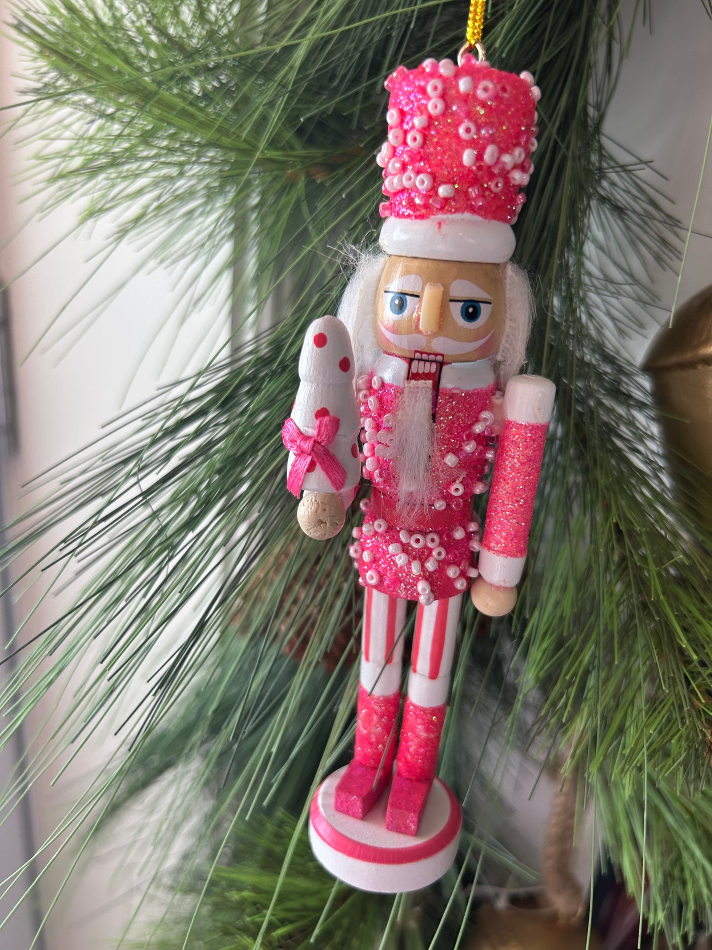 Raz 6" Pink Nutcracker Christmas Ornament Set of 2 4422937