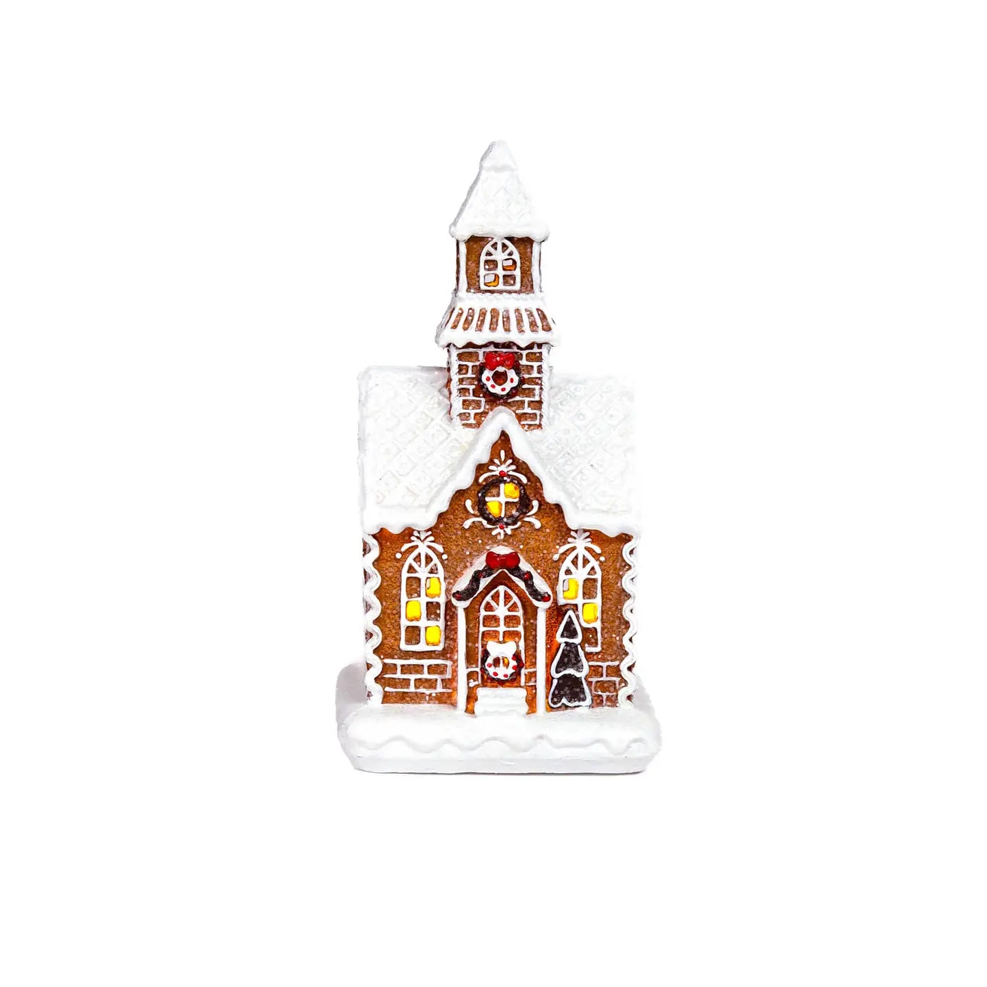 Sitting Brown Festive Gingerbread Home