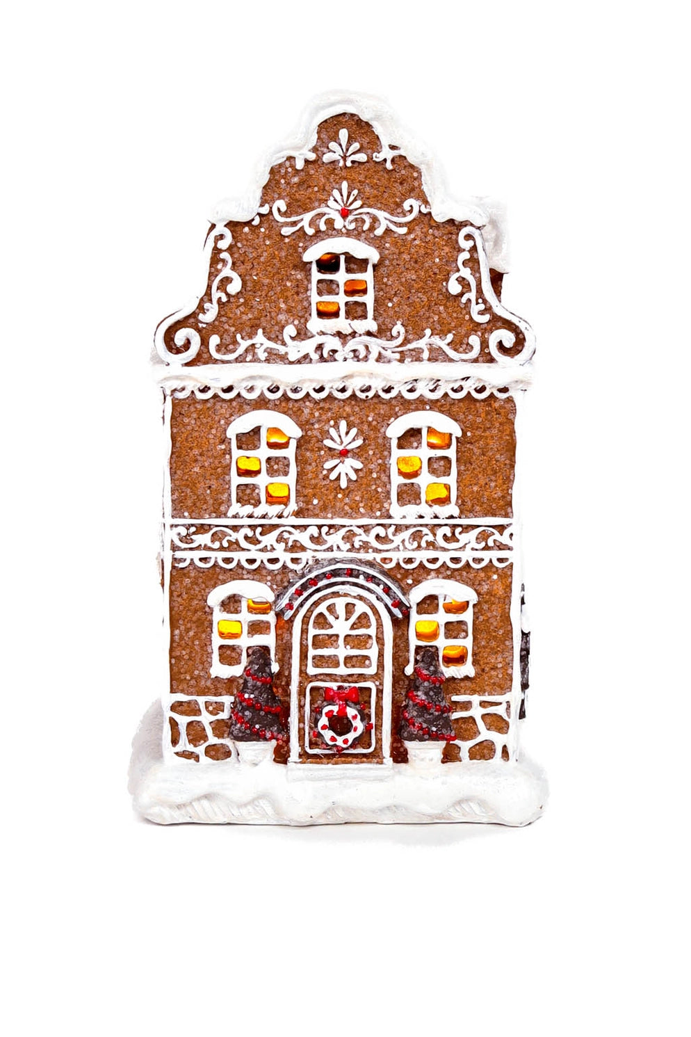 Sitting Brown Festive Gingerbread Home