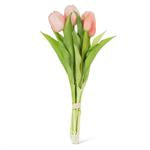 Lifelike 5 Stem Tulip Bunch - Pink