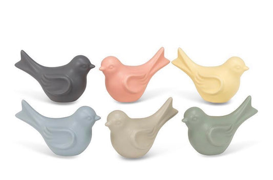 Small Modern Bird Figurine, Assorted Colours, Sold Individually