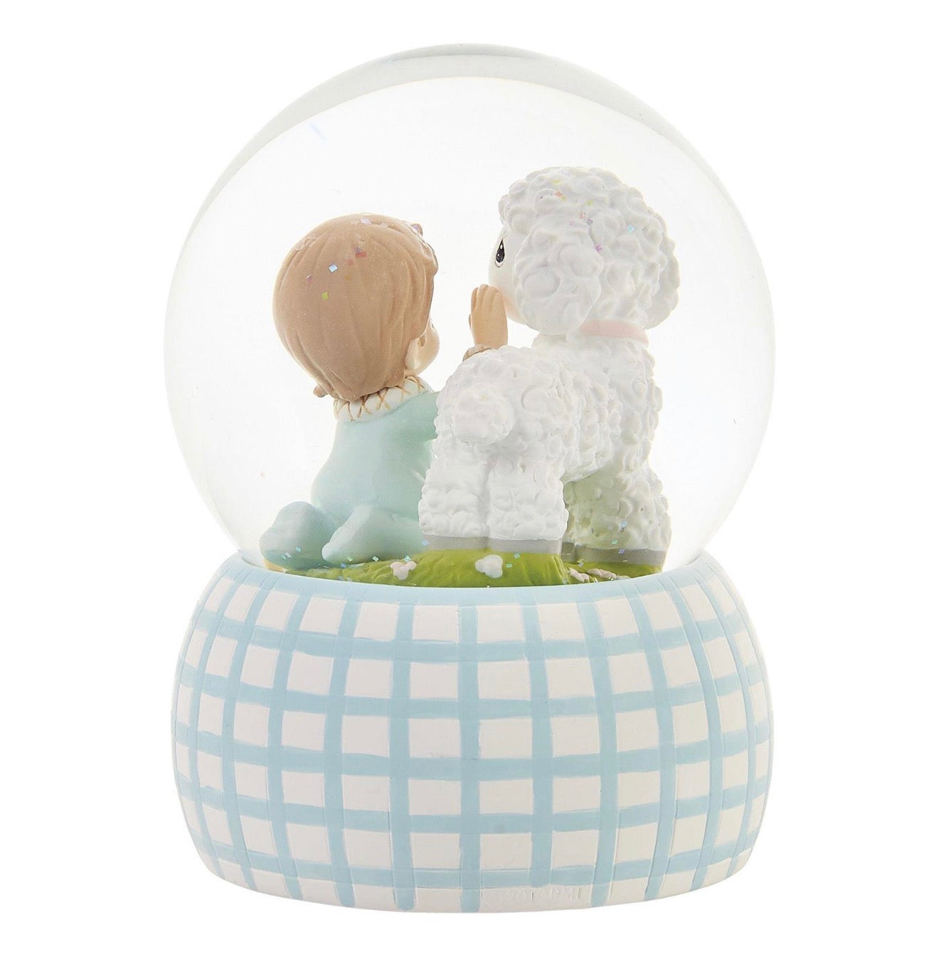 Baby Boy With Lamb Waterball, Precious Moments