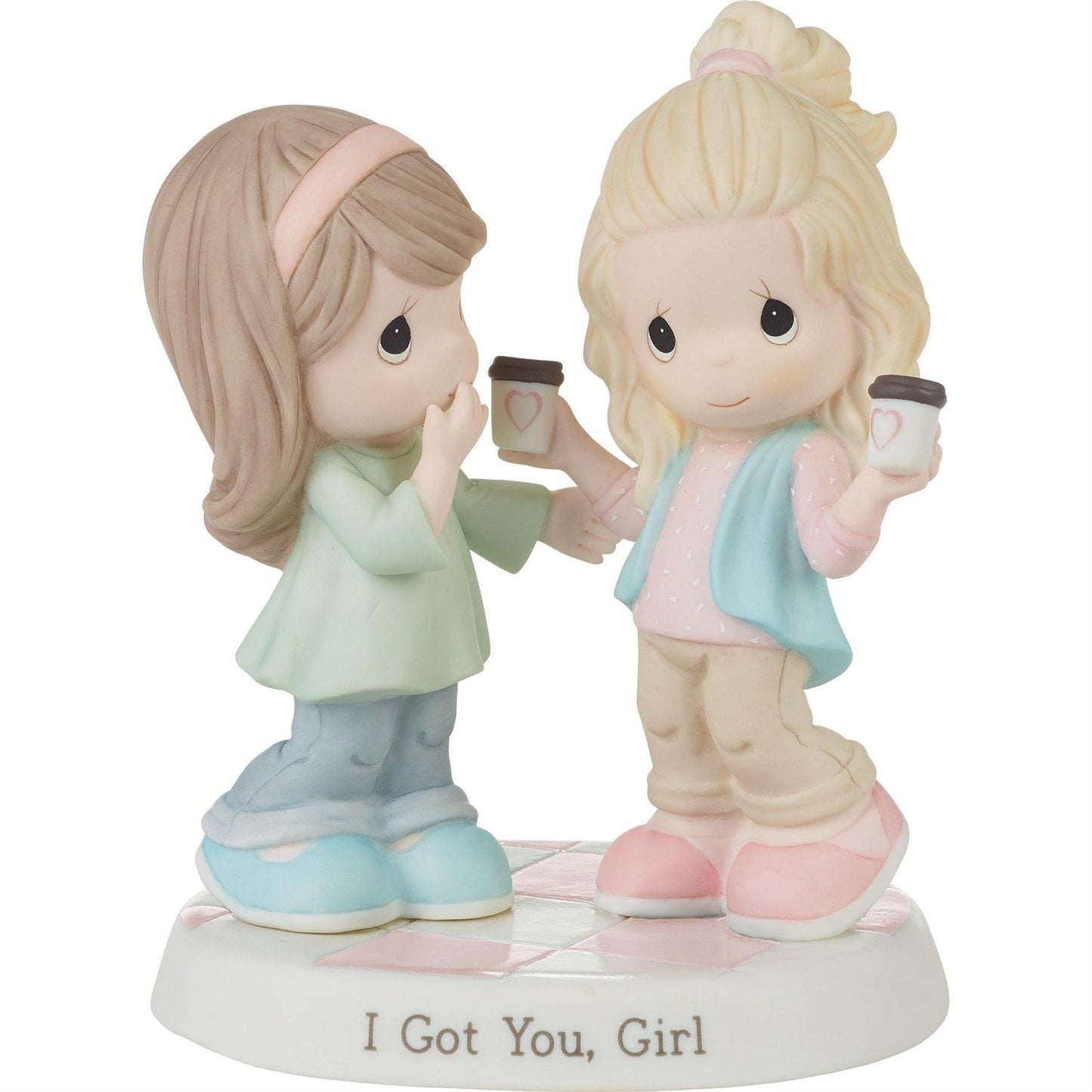 Precious Moments, Two Girls with Coffee Figurine “I Got You Girl”