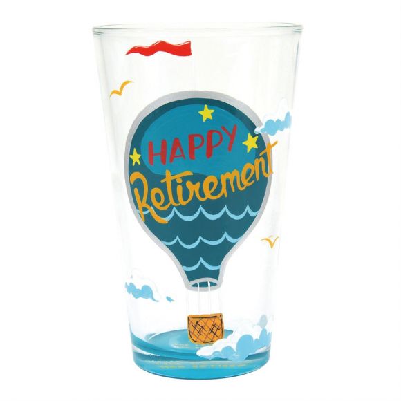 Designs by Lolita Happy Retirement Pint Glass