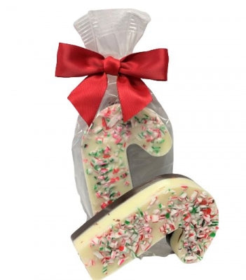 White & Dark Chocolate Peppermint Candy Cane 85g