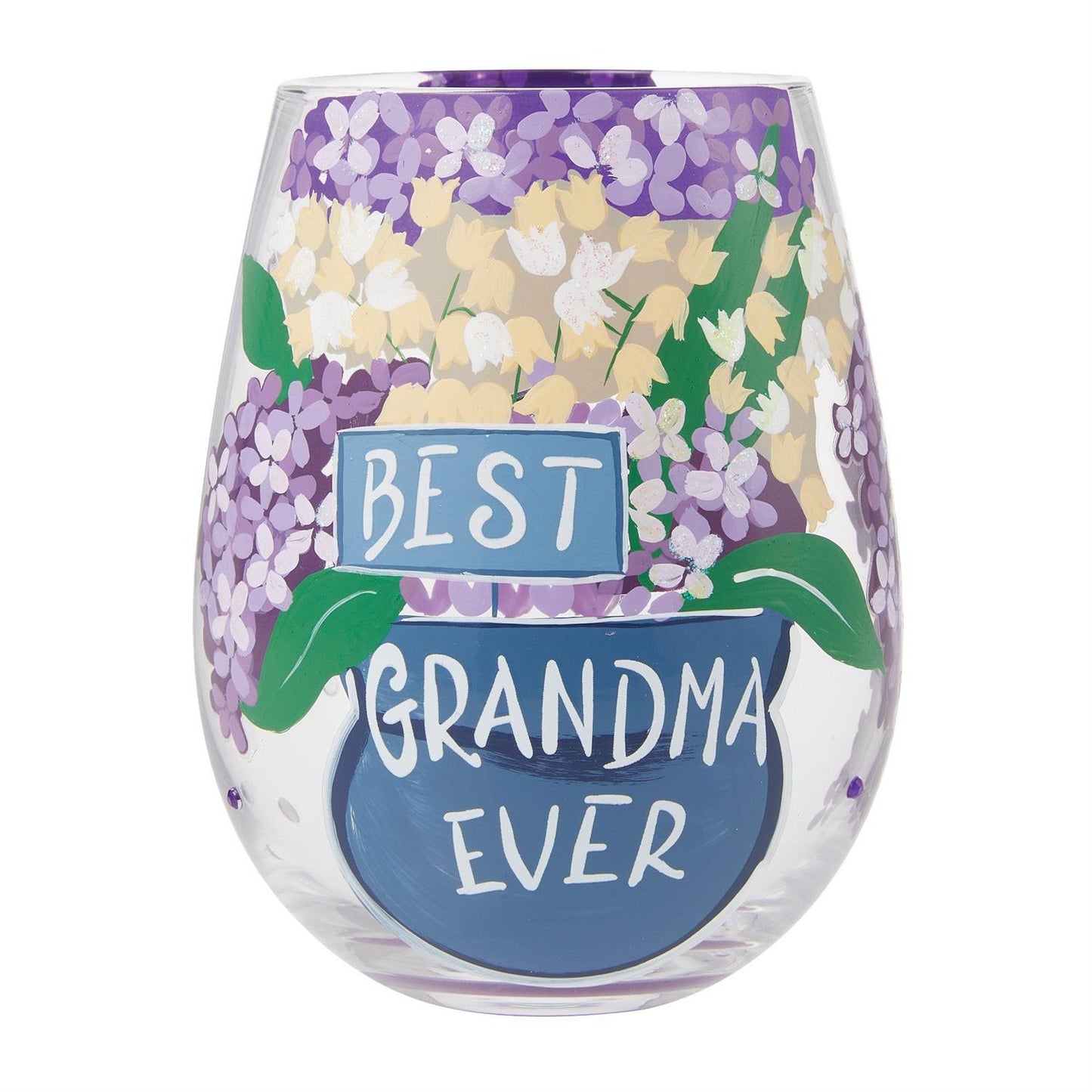 Best Grandma Stemless Wine Glass by Lolita