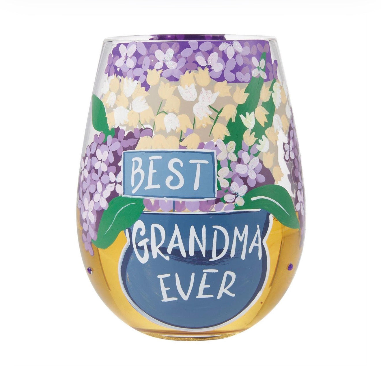 Best Grandma Stemless Wine Glass by Lolita