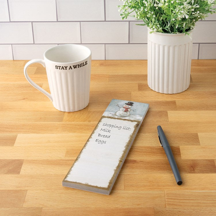 Snowman Notepad by Primitives by Kathy