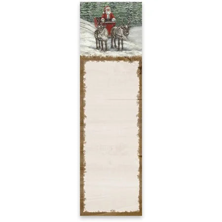 Santa’s Sleigh List Pad by Primitives by Kathy