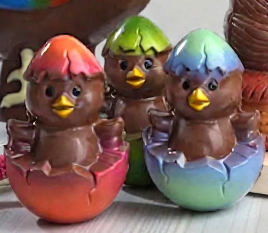 Chick Hatching out of Egg by Rochef, 100 grams, Assorted Colours (sold individually)