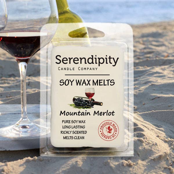 Mountain Merlot, 8 & 16 Ounce Soy Candle and Wax Melts (sold individually)