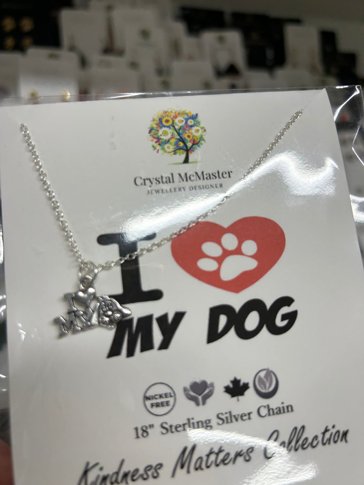 I ❤️ My Dog Necklace by Crystal McMaster