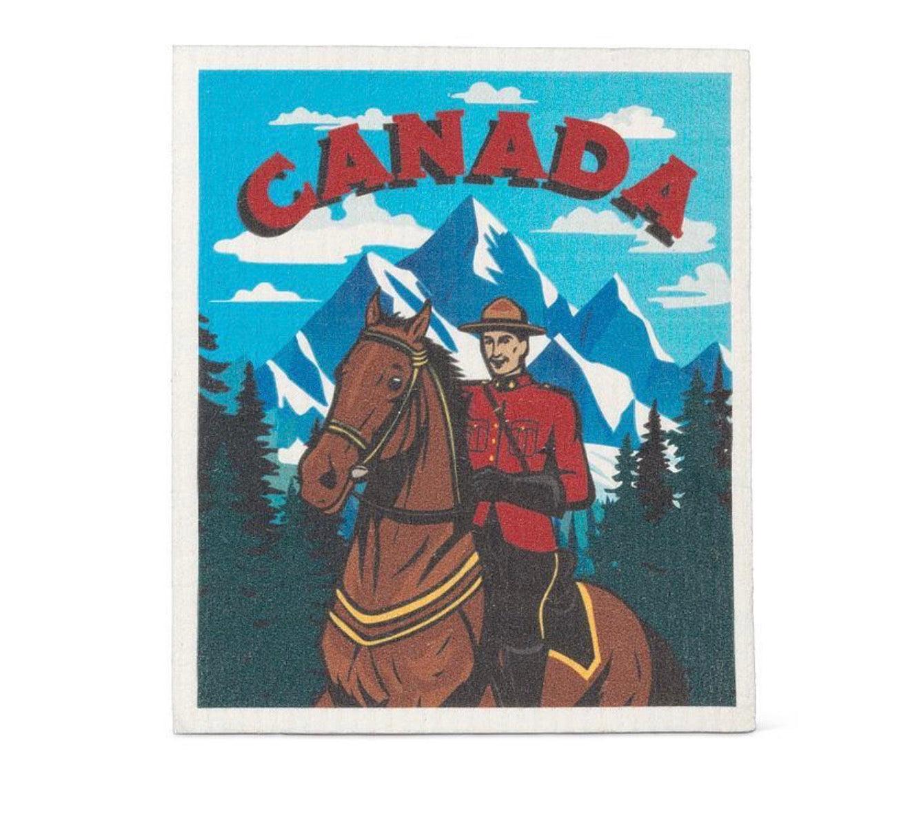 Canada Mountie Dishcloth