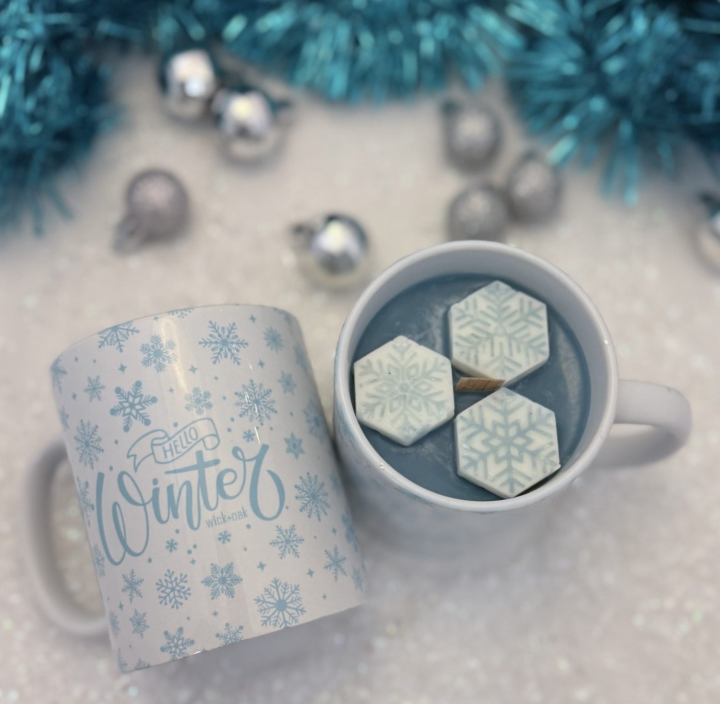 Hello Winter candle+mug