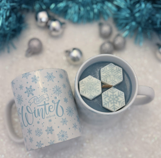 Hello Winter candle+mug