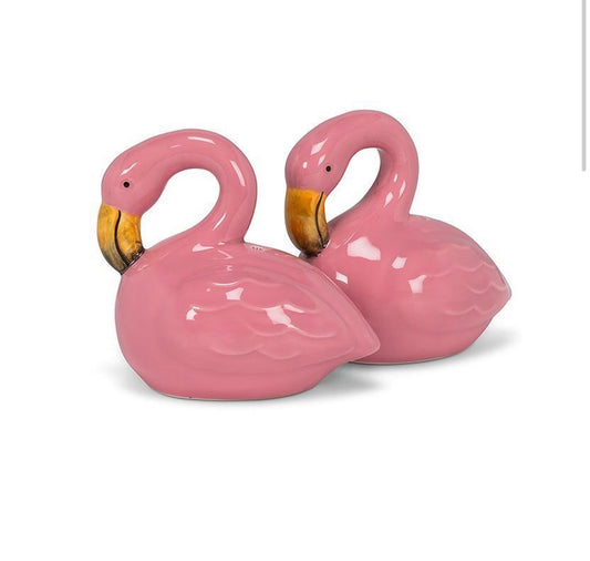 Sitting Flamingo Salt & Pepper Shakers