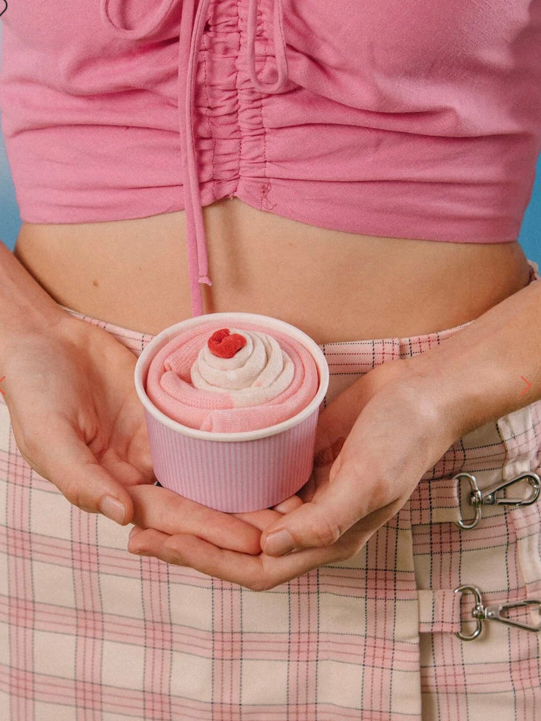 Strawberry Cupcake Socks