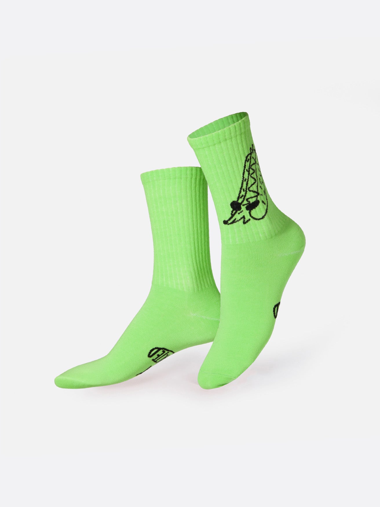 Easily Distracted Flat Socks
