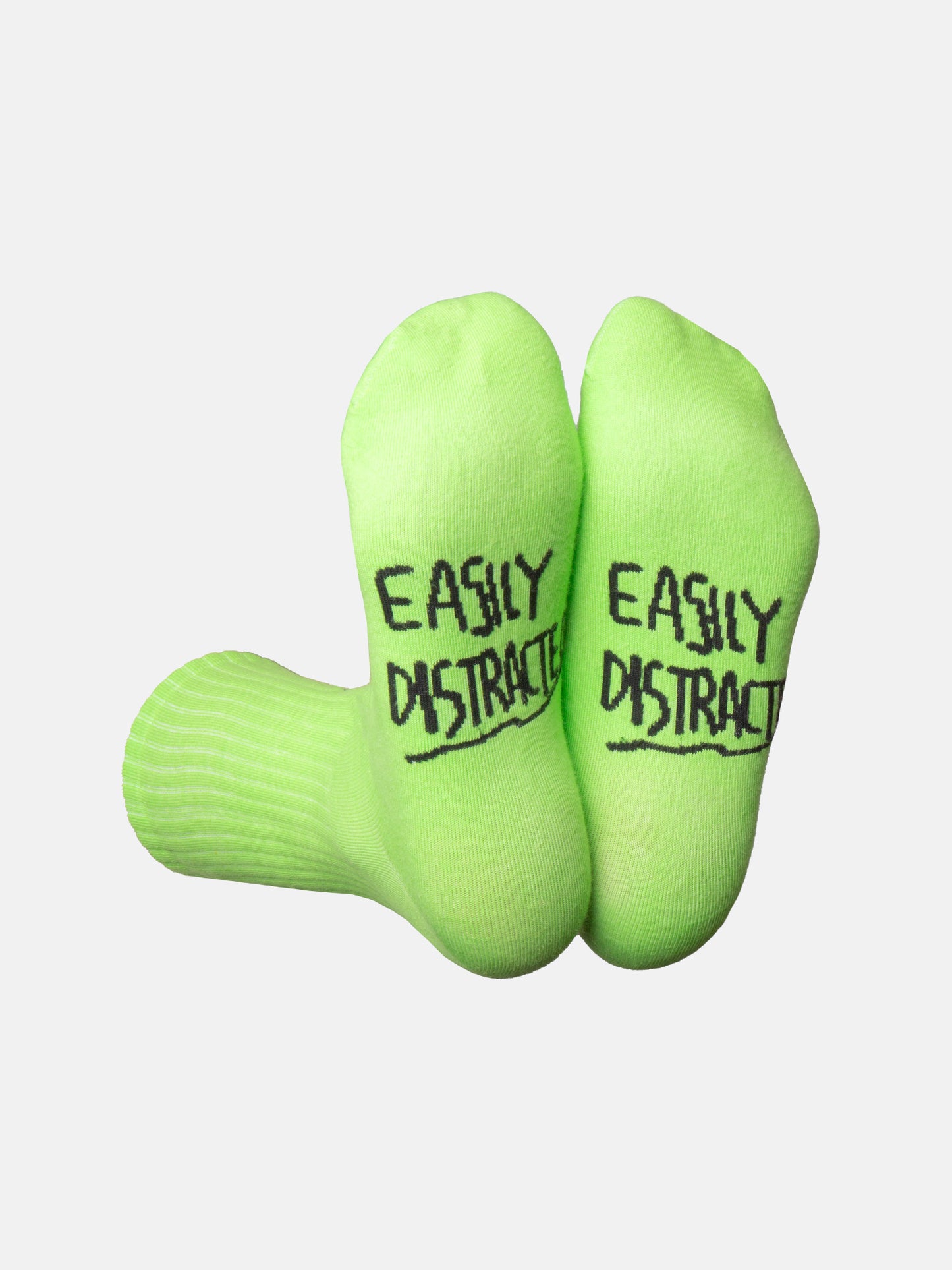 Easily Distracted Flat Socks