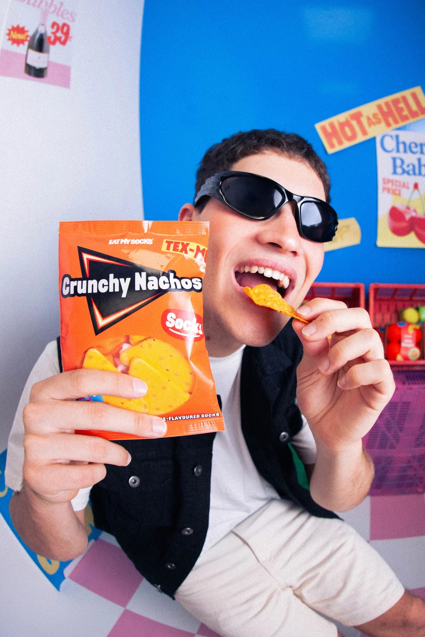 Crunchy Nachos Socks by Eat my Socks