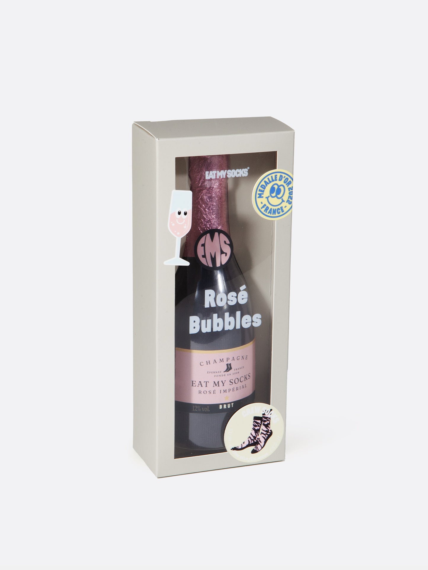 Rosé Bubbles Socks by Eat my Socks