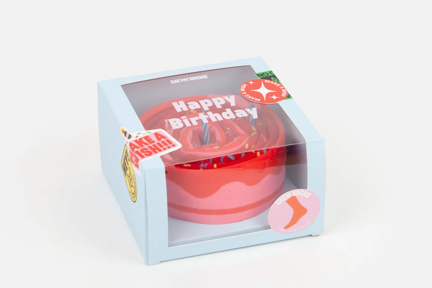 Happy Birthday Socks, Adult (2 pairs) by Eat my Socks