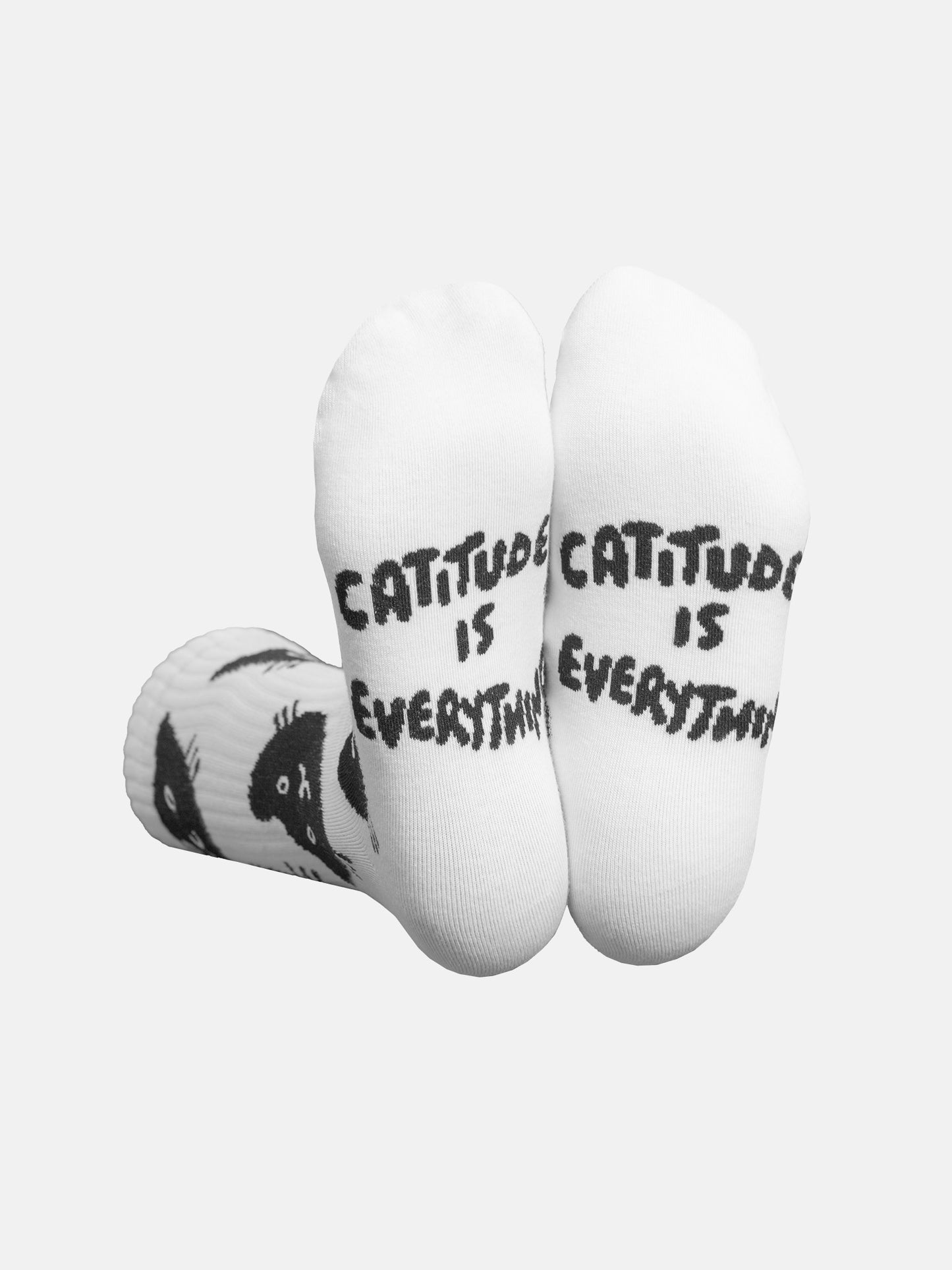 Cat Socks, Catitude is Everything by Eat my Socks