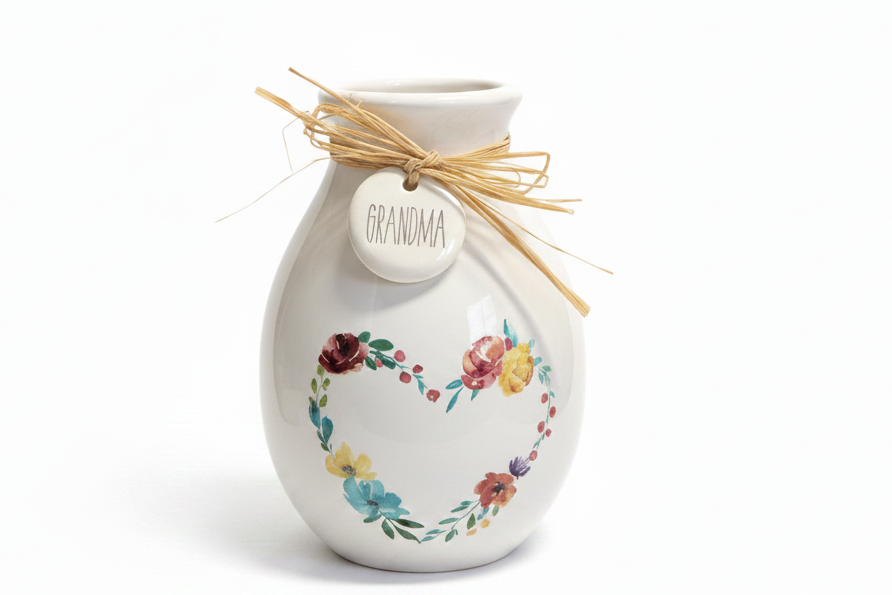 Ceramic Vase with Heart