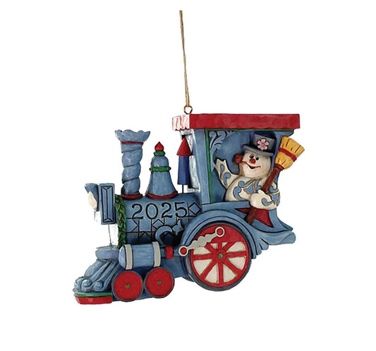 FOR PRE-ORDER- Dated 2025 Frosty in Train Ornament