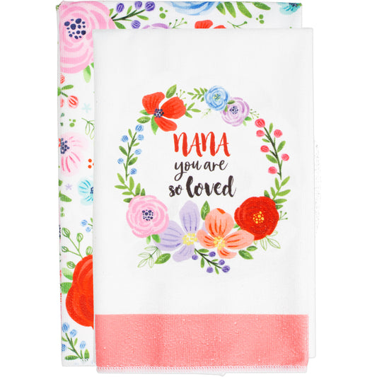 Nana - Tea Towel Gift Set (2 - 19.75" x 27.5")