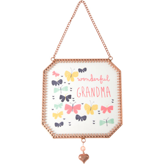 Grandma - 5" x 5" Glass Suncatcher