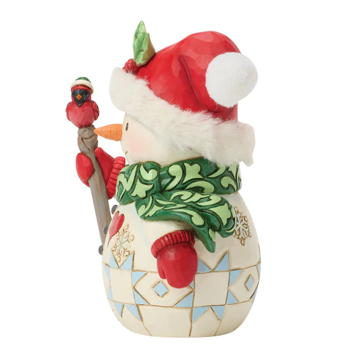 Snowman Bird on Stick