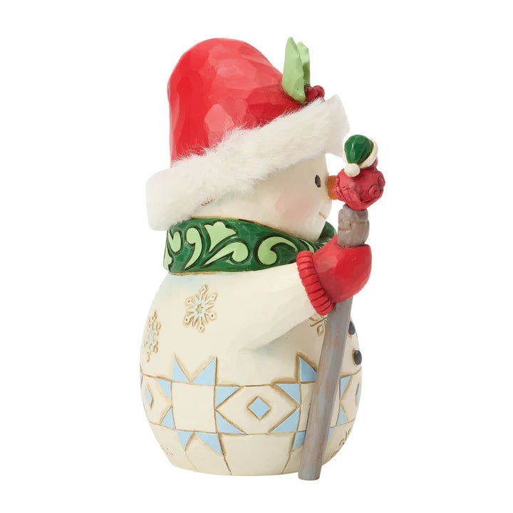 Snowman Bird on Stick