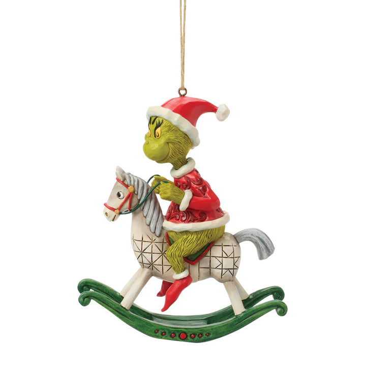 Grinch on Rocking Horse