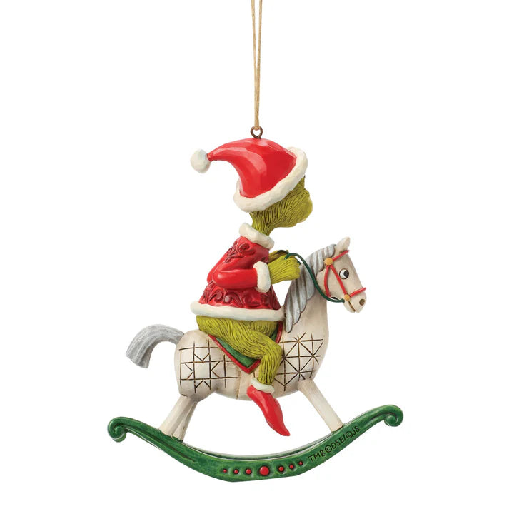 Grinch on Rocking Horse