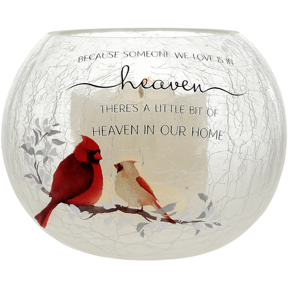 HEAVEN IN OUR HOME 5" ROUND VOTIVE HOLDER