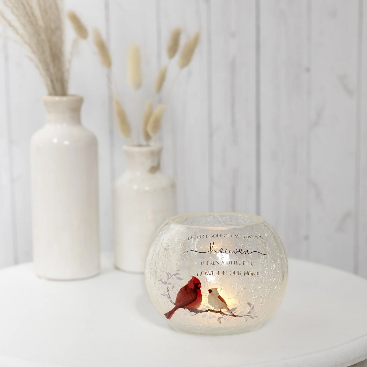 HEAVEN IN OUR HOME 5" ROUND VOTIVE HOLDER