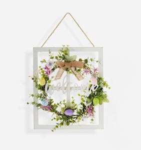 Easter Egg Wreath with Sentiment