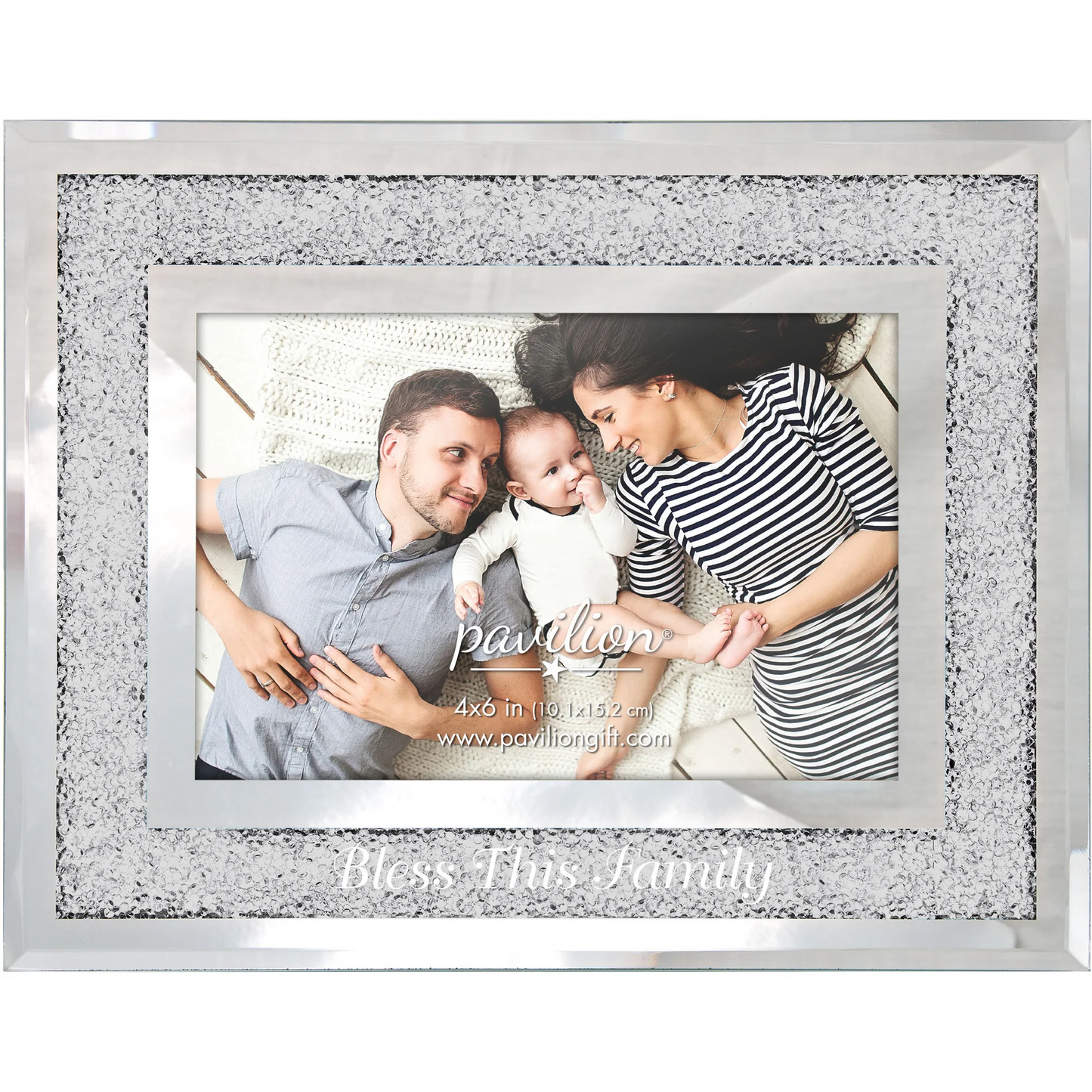 BLESS THIS FAMILY 7.25" X 9.25" FRAME (HOLDS 4" X 6" PHOTO)