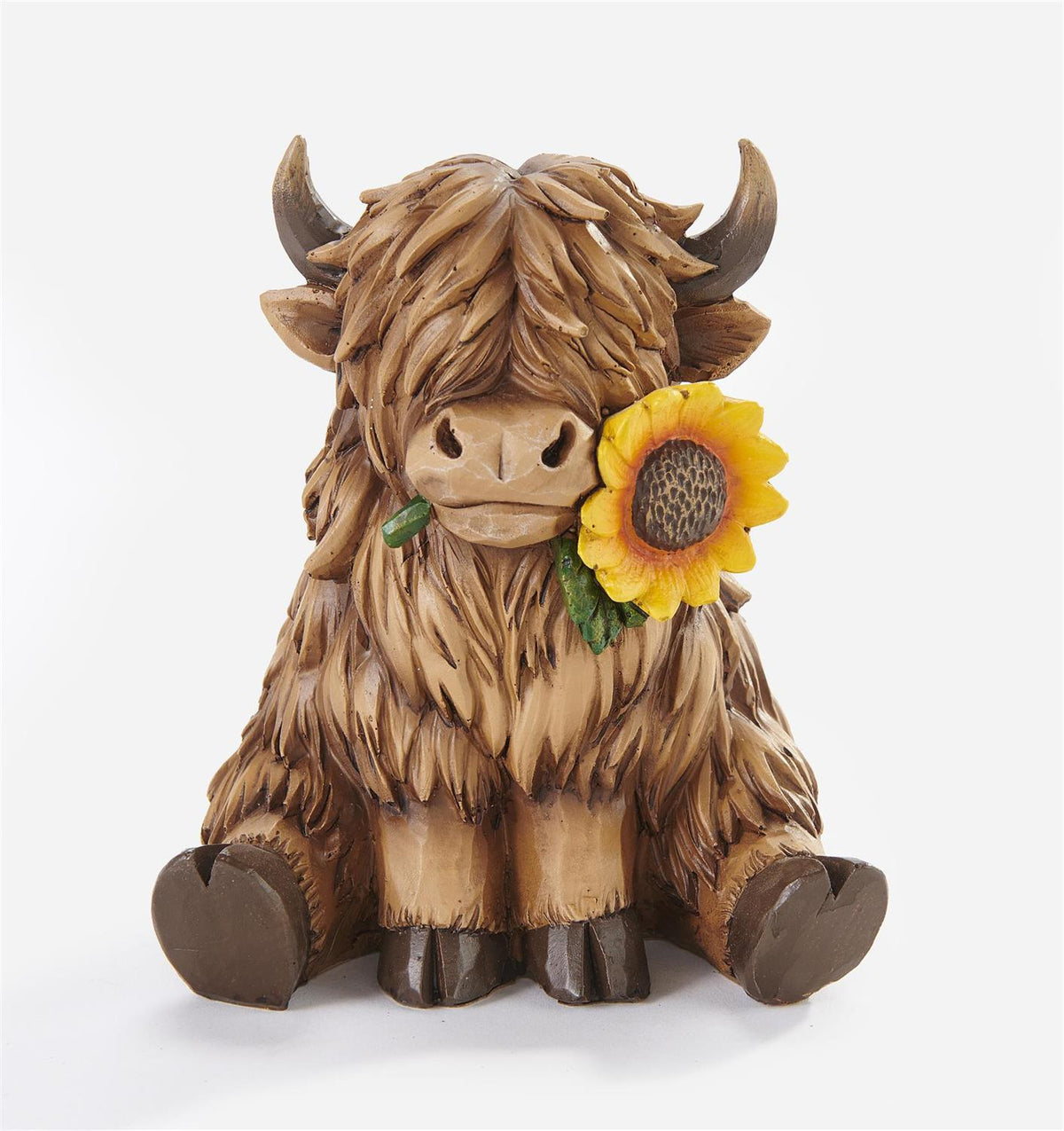 Brown Highland Cow Figurine