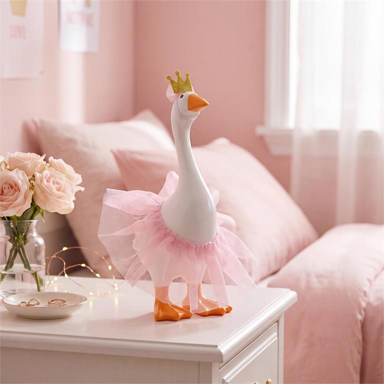 Gordy the Desktop Goose Hillside Pasture Table Decor Fabric Accessory Set, Princess