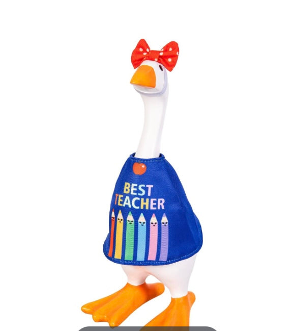 Gordy the Desktop Goose Hillside Pasture Table Decor Fabric Accessory Set, Teacher