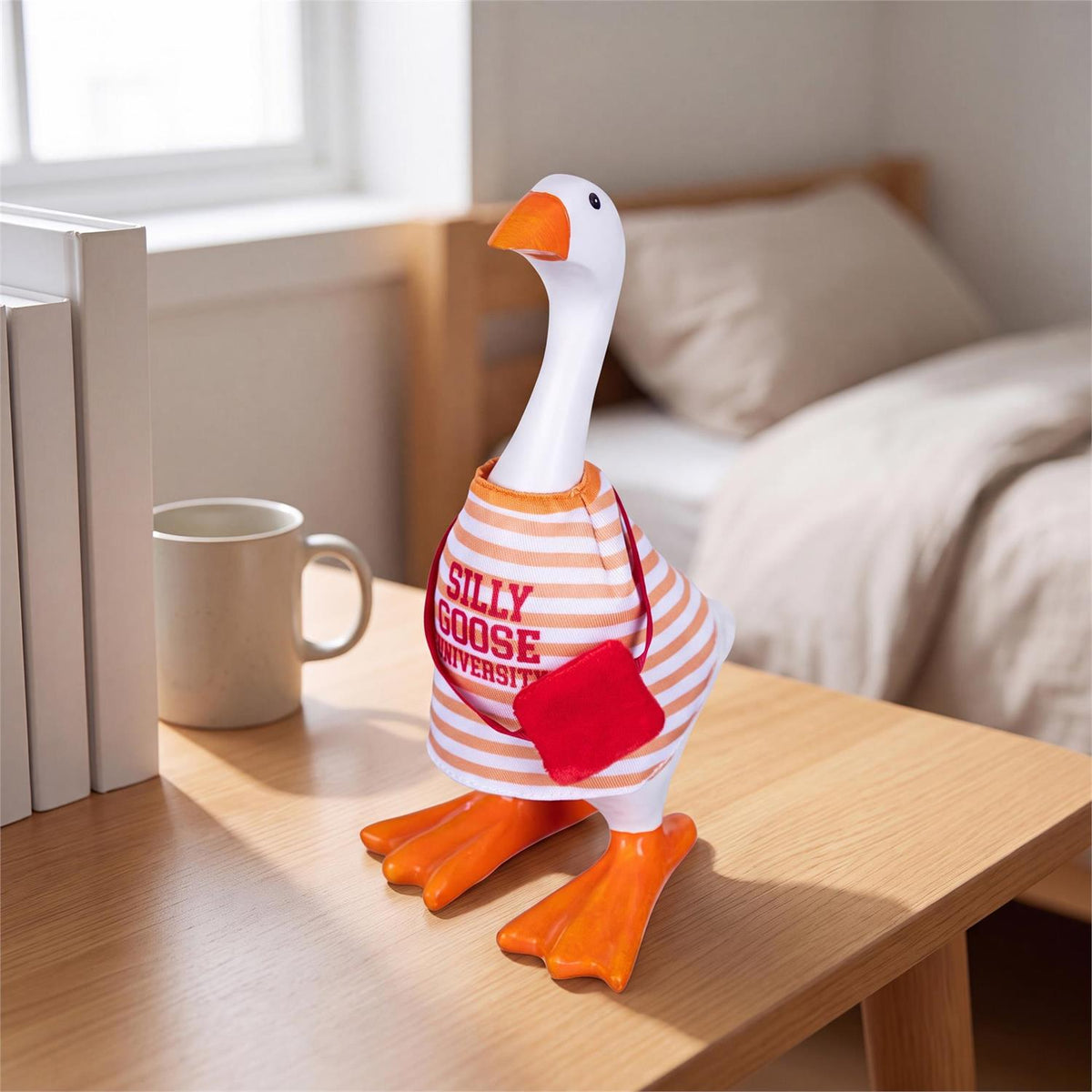 Gordy the Desktop Goose Hillside Pasture Table Decor Fabric Accessory Set, Student